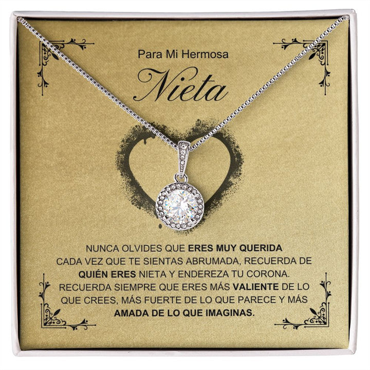 Para Mi Hermosa Nieta - Nunca Olvides - Eternal Hope Necklace