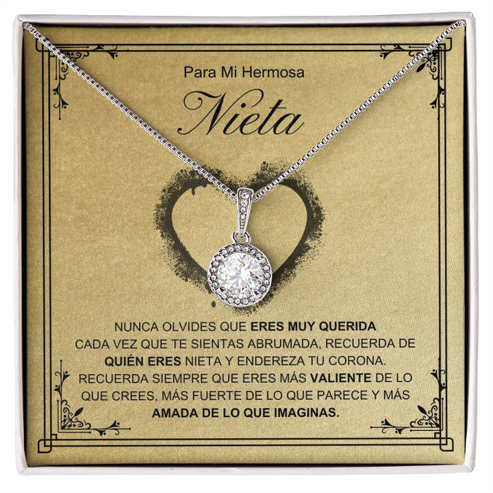 Para Mi Hermosa Nieta - Nunca Olvides - Eternal Hope Necklace