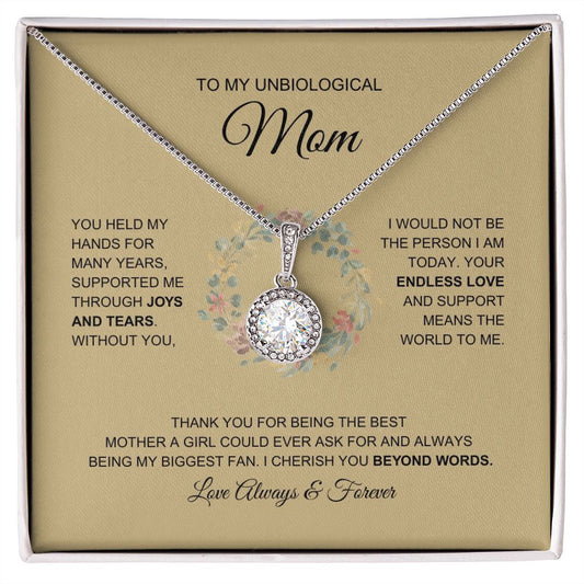 Unbiological Mom - Beyond Words - Eternal Hope Necklace