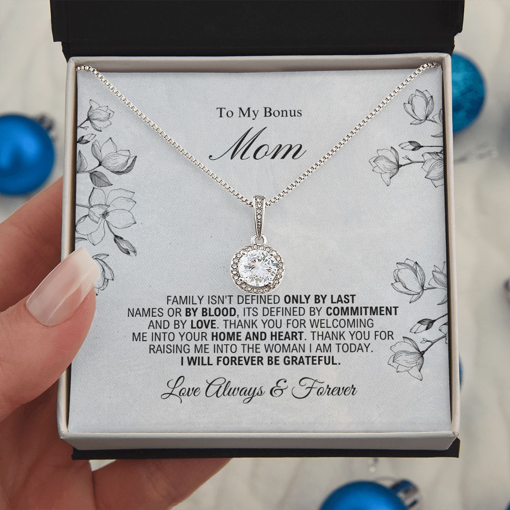 To My Bonus Mom - Forever Be Grateful - Eternal Hope Necklace