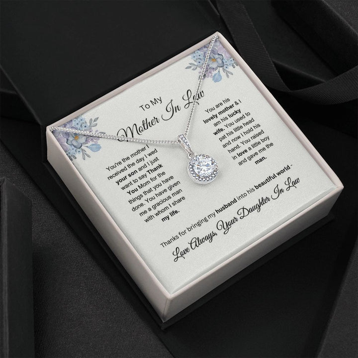 To My Mother In Law - Thank You - Eternal Hope Necklace