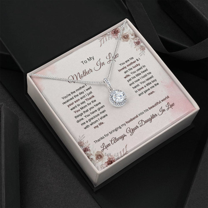 To My Mother In Law - Thank You - Eternal Hope Necklace