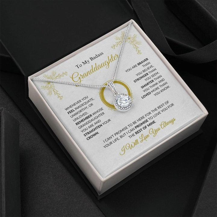 To My Badass Granddaughter - Remember - Eternal Hope Necklace
