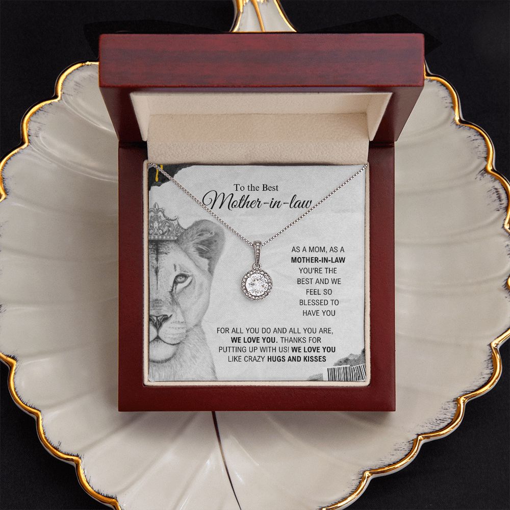 To The Best Mother-In-Law - Hugs And Kisses - Eternal Hope Necklace