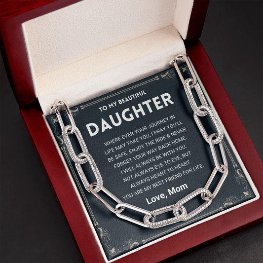 Daughter - My Best Friend - Forever Linked Chain