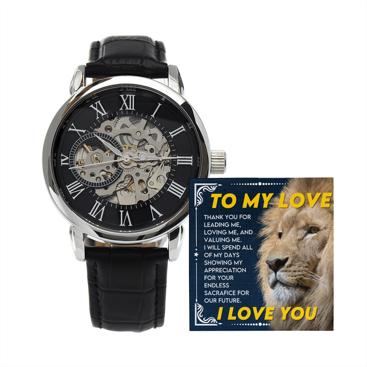 To My Love -  Openwork Watch