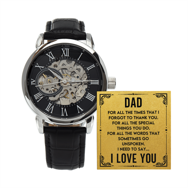 Dad - For All The Times - Openwork Watch