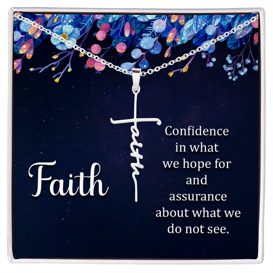 Faith (noun) Faith Cross Necklace