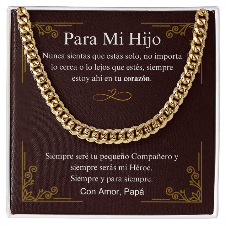 Para Mi Hijo - Siempre Y Para Siempre - Cuban Link Chain