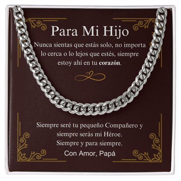 Para Mi Hijo - Siempre Y Para Siempre - Cuban Link Chain