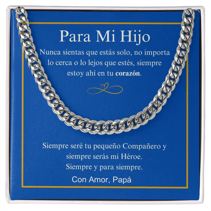 Para Mi Hijo - Siempre Y Para Siempre - Cuban Link Chain