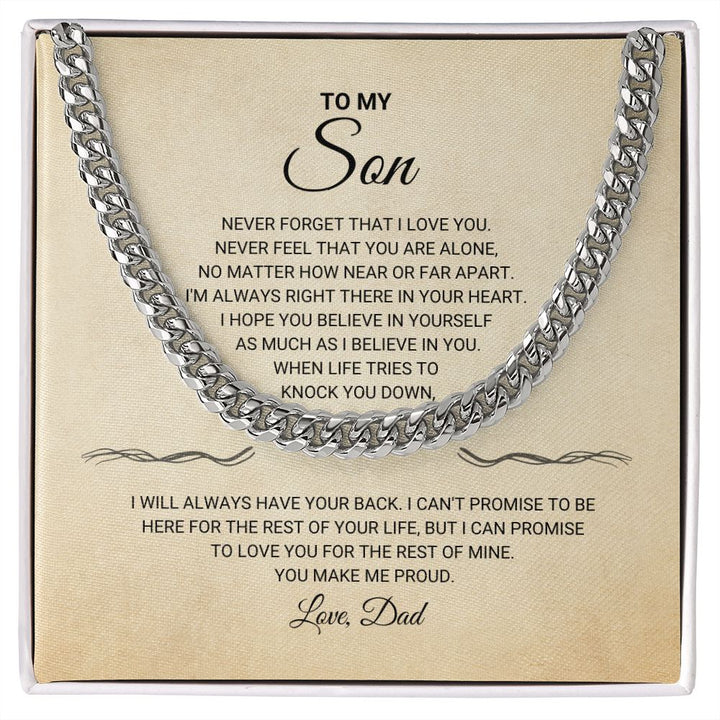 Son - You Make Me Proud - Cuban Link Chain