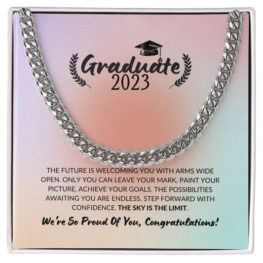 Graduate 2023 - Congratulations - Cuban Link Chain