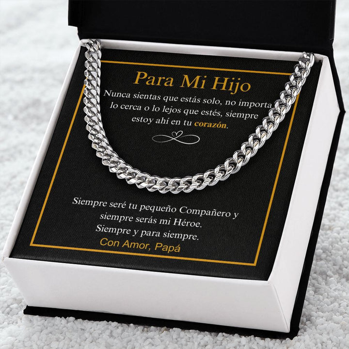 Para Mi Hijo - Siempre Y Para Siempre - Cuban Link Chain