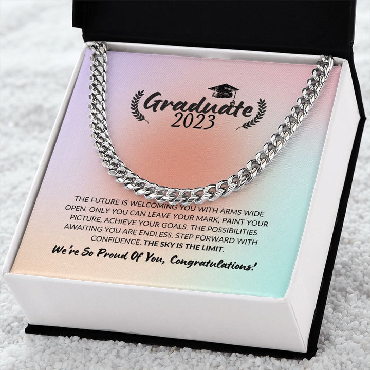 Graduate 2023 - Congratulations - Cuban Link Chain