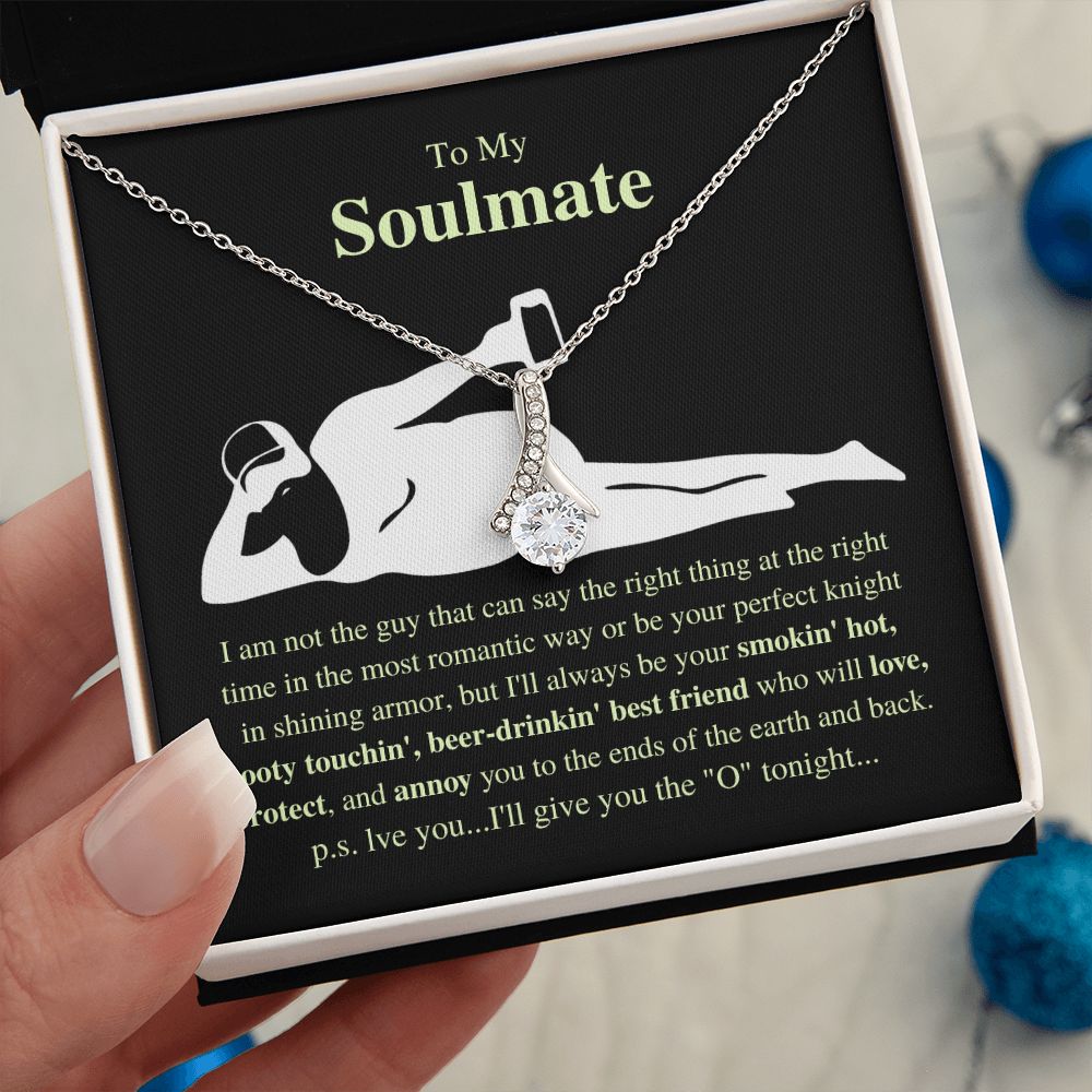 To My Soulmate - Best Friend - Stunning Necklace with Message Card