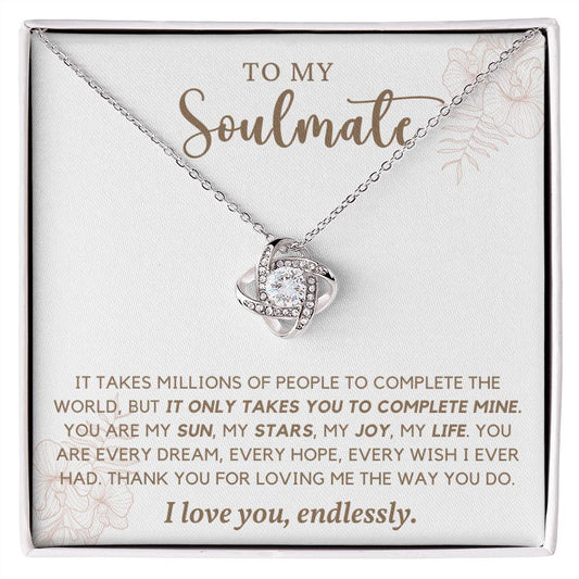 Soulmate - Complete Mine - Love Knot Necklace