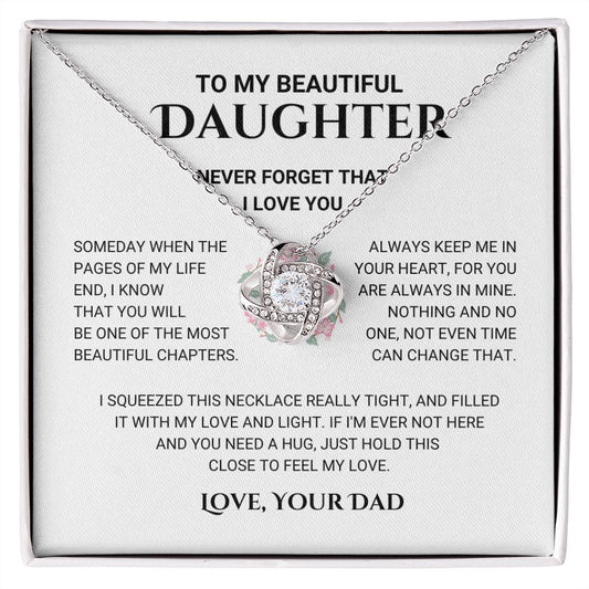 Daughter - Most Beautiful Chapter - Love Knot Necklace