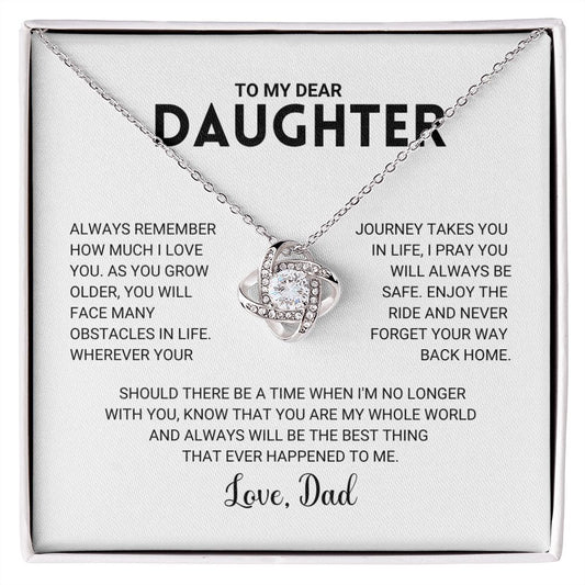 Daughter - The Best Thing - Love Knot Necklace