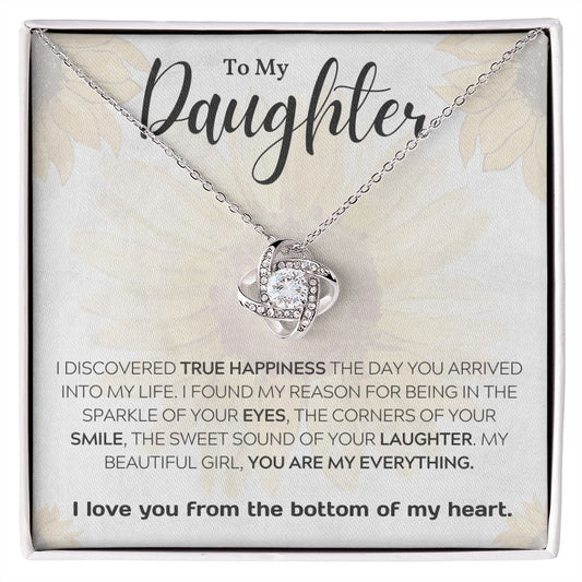 Daughter - My Everything - Love Knot Necklace