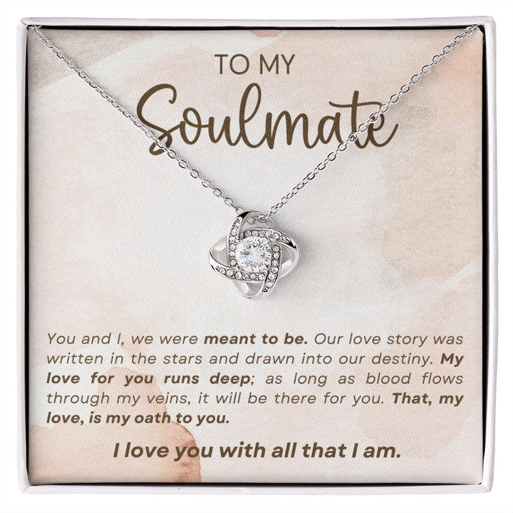 Soulmate - Meant To Be - Love Knot Necklace