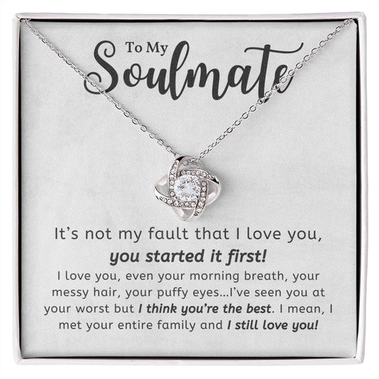 Soulmate - You're The Best - Love Knot Necklace