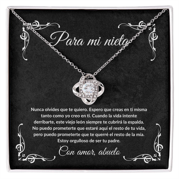 Para Mi Nieta - Love Knot Necklace