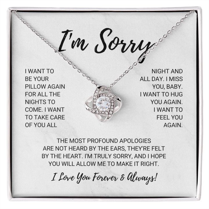 Soulmate - I'm Sorry - Love Knot Necklace