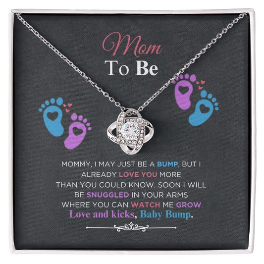 Mom To Be - Love And Kicks - Love Knot Necklace