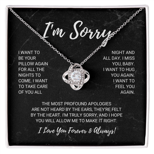 Soulmate - I'm Sorry - Love Knot Necklace