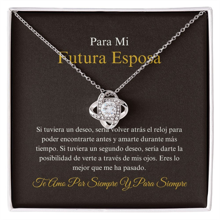 Para Mi Futura Esposa - Lo Mejor Que - Love Knot Necklace