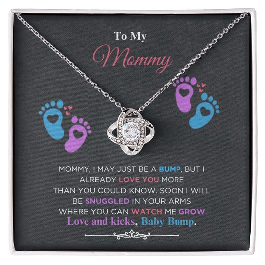 To My Mommy - Love And Kicks - Love Knot Necklace