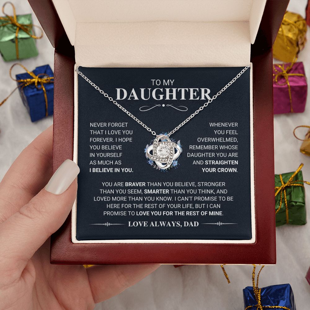 Daughter - My Promise - Love Knot Necklace