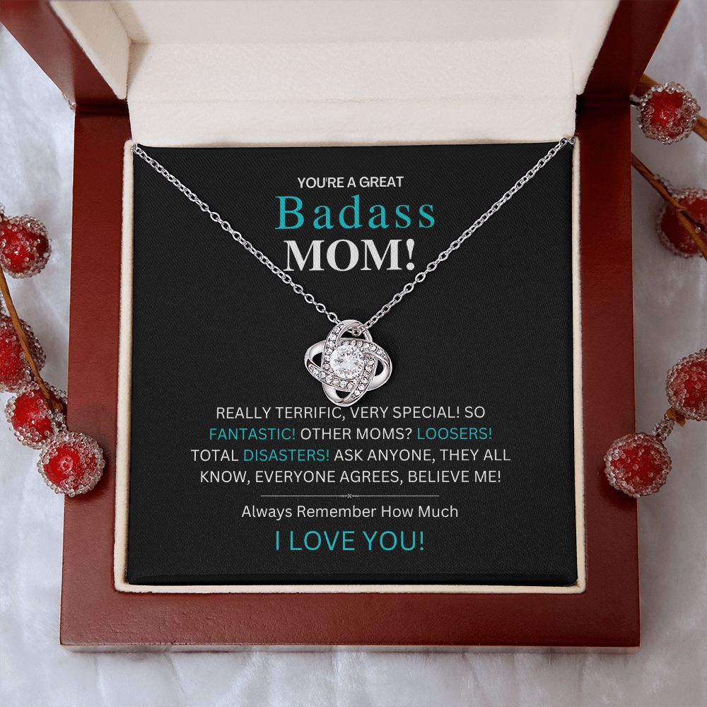 Badass Mom - Love Knot Necklace Gift