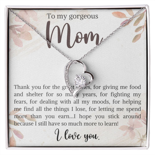 Mom - Thank You - Forever Love Necklace