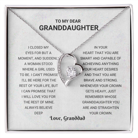 Granddaughter - Just Remember - Forever Love Necklace