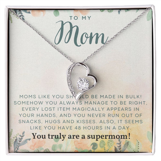 Mom - Supermom - Forever Love Necklace