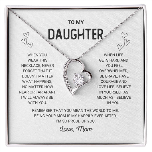Daughter - Happily Ever After - Forever Love Necklace