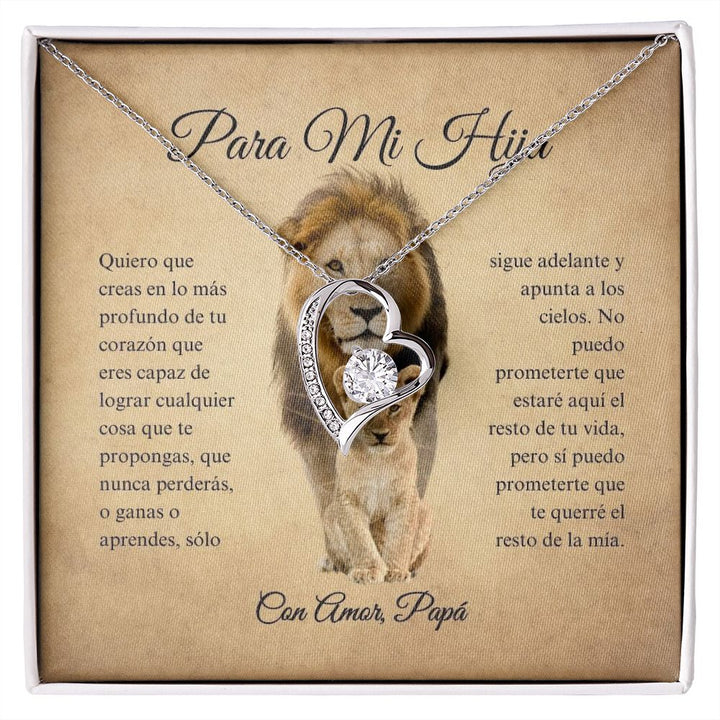 Para Mi Hija - Ganas O Aprendes - Forever Love Necklace