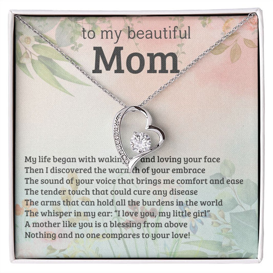 Mom - A Blessing From Above - Forever Love Necklace