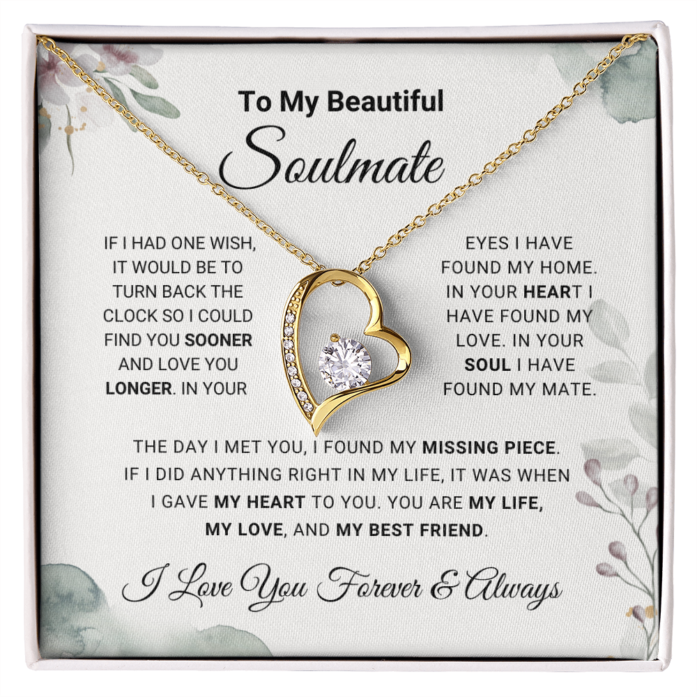 Soulmate - Missing Piece - Forever Love Necklace