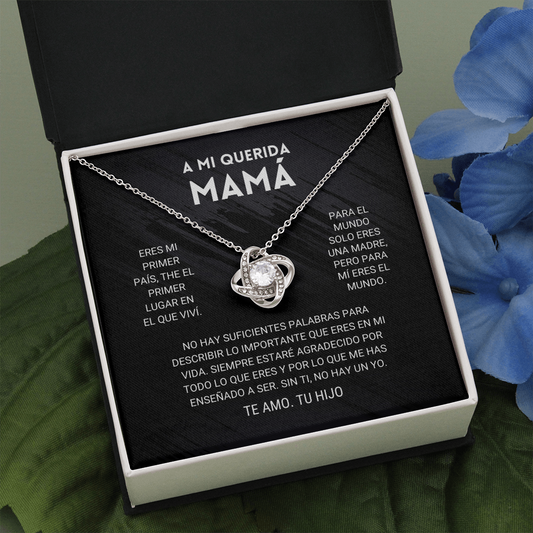 A Mi Querida Mamá - Love Knot Necklace from Son