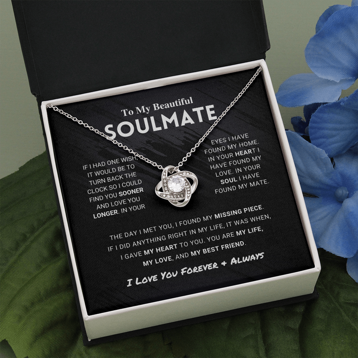 Soulmate - Missing Piece - Love Knot Necklace