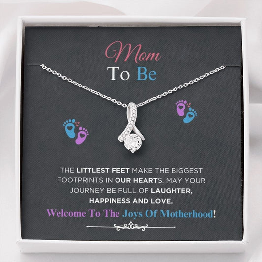 Mom To Be - Littlest Feet - Alluring Beauty Necklace