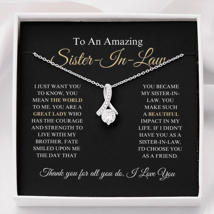 Sister-In-Law - A Friend - Alluring Beauty Necklace