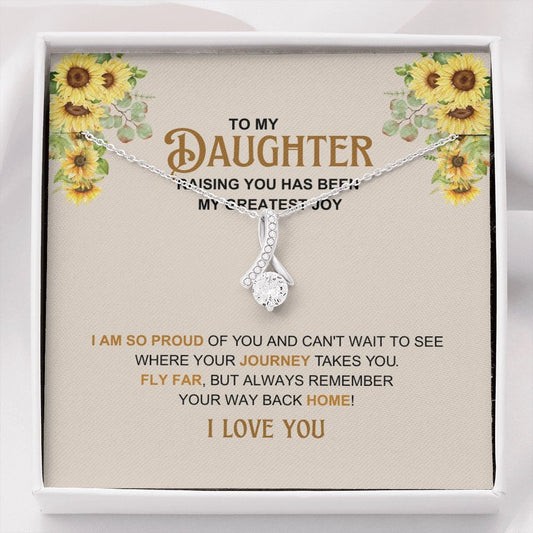 To My Daughter - My Greatest Joy - Alluring Beauty Necklace