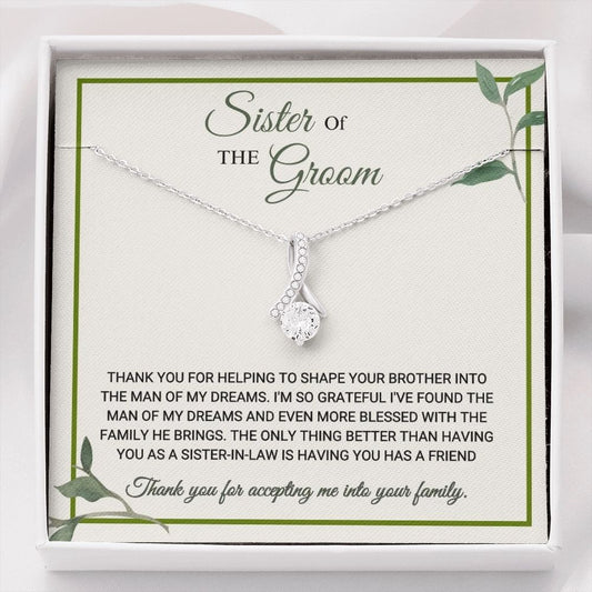 Sister Of The Groom - Thank You - Alluring Beauty Necklace
