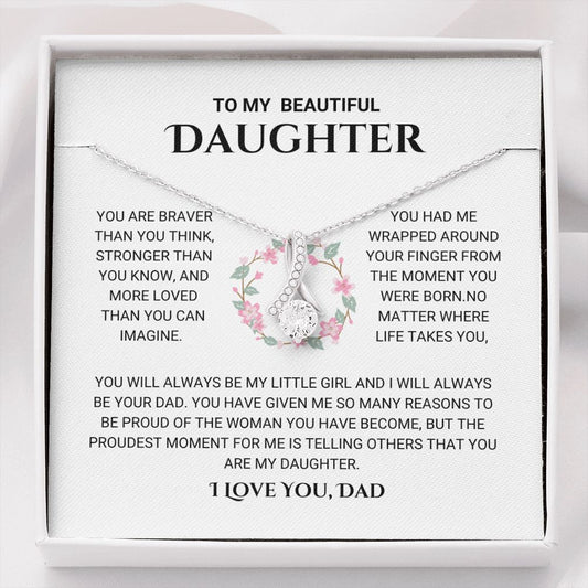 Daughter - The Proudest Moment - Alluring Beauty Necklace