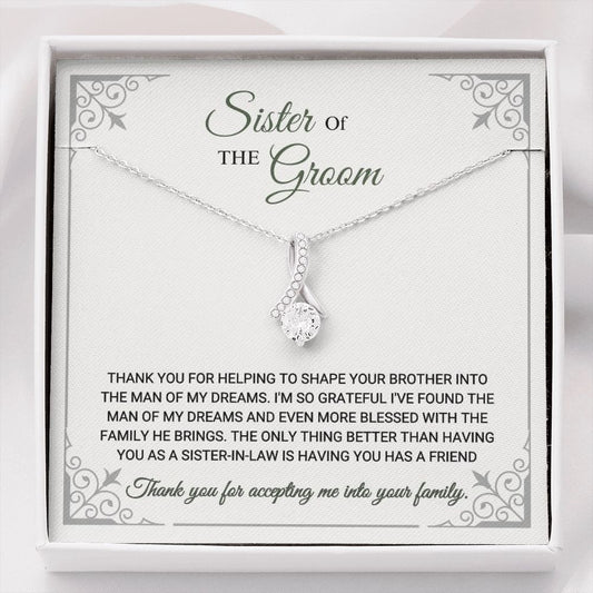 Sister Of The Groom - Thank You - Alluring Beauty Necklace
