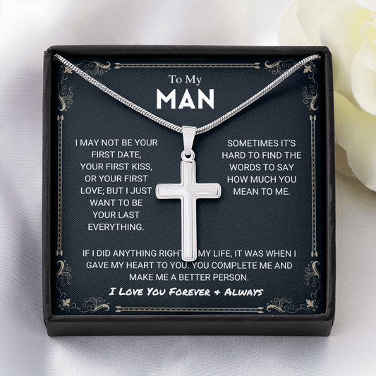 For My Man - Artisan Cross Necklace